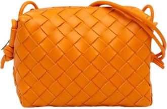 Bottega Veneta Pre-owned Cross Body Bags, female, Orange, Size: ONE SIZE Pre-owned The Mini Loop