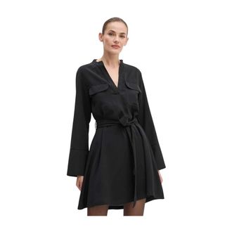 Silvian Heach Kleedjes, Dames, Zwart, S, Polyester, Reimba Short Dress