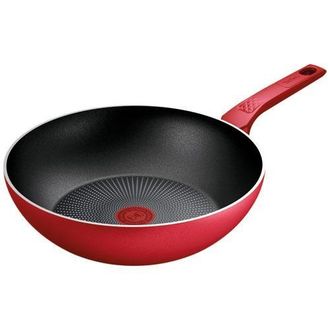 T-fal Daily Expert Sart&eacute;n Wok Roja 28 Cm Antiaderente