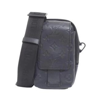 Louis Vuitton Pre-owned Cross Body Bags, male, Black, Size: ONE SIZE Pre-owned Monogram Shadow Crossbody Bag