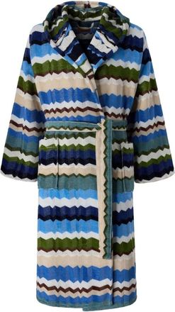 Missoni Home Eva Badjas met Capuchon - Dames - Badjassen - Veelkleurig - XL - Katoen - Nachtkleding