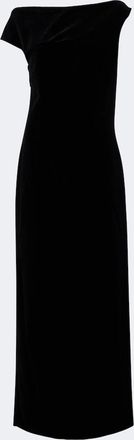 R&oacute;he R&oacute;he Asymmetric cotton velvet gown