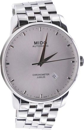 Mido Baroncelli Automatisch Zilveren Wijzerplaat Horloge - Heren - Horloges - Grijs - ONE Size - Accessoires