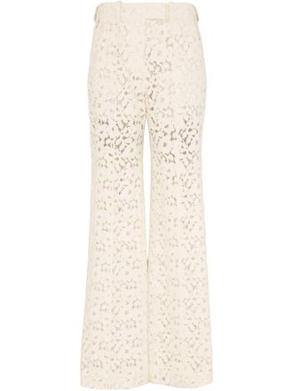 Zimmermann Illuminate lace trousers - women - Cotton/Cotton/Polyamide - 2 - Neutrals