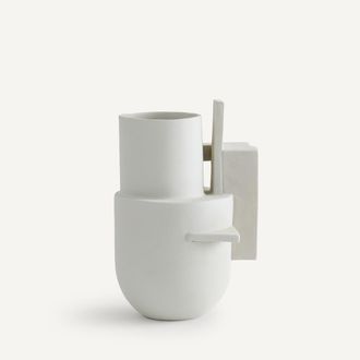 AM.PM Geometrische vaas in mat keramiek, Marex