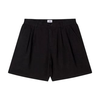 Obey Foster Pleated Linen Short - Shorts - Hombre - Negro - L