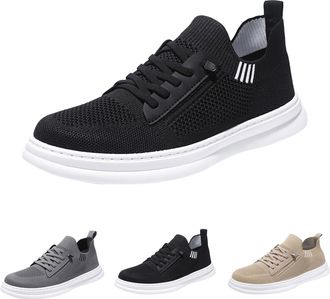 Generic Mens Fitness Shoes Summer Lightweight Walking Shoes Flat Sole Sports Shoes Sporty Leisure Shoes Non-Slip Trainers Plain Jogging Shoes Running Shoes Me