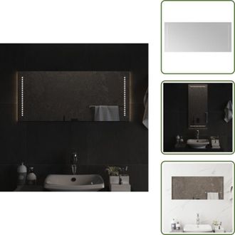 vidaXL The Living Store Specchio da Bagno con Luci LED 40x90 cm - Specchio da trucco