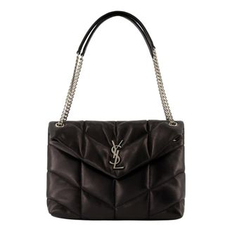 Saint Laurent Black Puffer Bag Spring-Summer 2025 - female - Saint Laurent - Shoulder Bags - Black - ONE SIZE - Bags