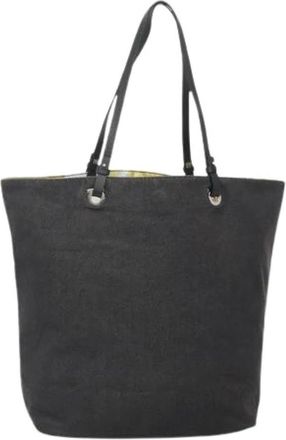 Ferragamo Pre-owned Canvas Schoudertas - Dames - Vintage Shopper - Zwart - ONE Size - Vintage