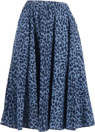 Aspesi Midi Skirts, female, Blue, Size: L Gonna Midi Skirt