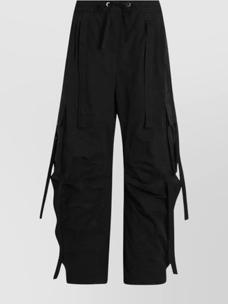 Dolce & Gabbana waxed faille low-rise wide-leg cargo trousers
