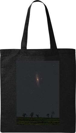 Generic Galaxy over the Africa photo art Natural Ecological Cotton Tote Bag Black
