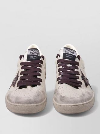 Golden Goose ball star sneakers suede toe perforated design