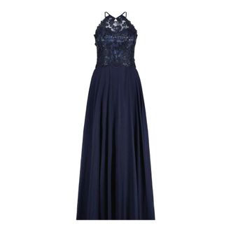 Vera Mont Paillettenversierde A-lijn Cocktailjurk - Dames - Avondkleed - Blauw - 2XS - Pailletten - Kleedjes