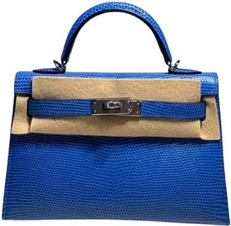 Herm&egrave;s Rare Bleu Sapphire Mini Kelly II - Full set with receipt