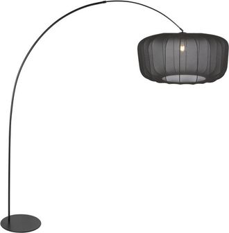 Anne Lighting Anne Lighting - L&aacute;mpara De Pie - Curve - Negro - Metal Textil