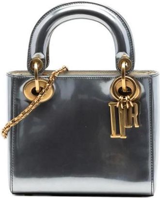 Dior Pre-owned Lady Dior - Dames - Vintage Handtas - Grijs - ONE Size - Leer - Vintage