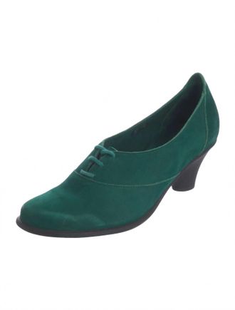 Arche Womens Agada Lace-Up Closed Toe Pumps In Green