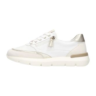 Hassia Schoenen, Dames, Wit, 40 EU, Leer, Bordeaux Sneaker