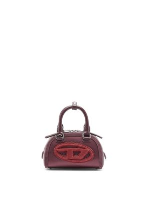 Diesel 1DR Dome - Small bowling bag in satin and suede - Crossbody Bags - Woman