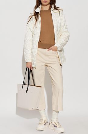 Moncler Down Jacket Balette, Womens, Cream