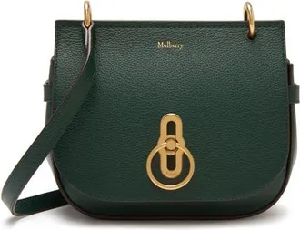 Mulberry Small Amberley Leather Satchel in Mulberry Green at Nordstrom