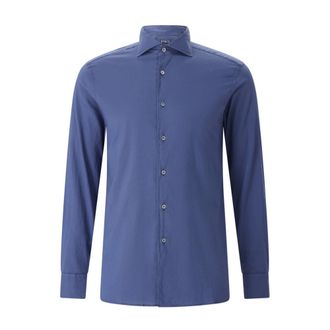 Fedeli Casual Shirts, male, Blue, Size: 2XL Sean Shirt