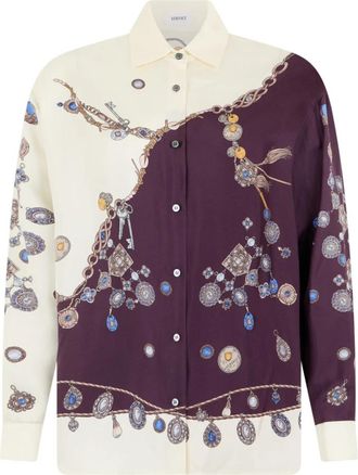 Versace Blouses & Shirts - Dames - Overhemden - Veelkleurig - XS - Overhemden