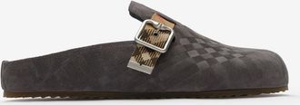 Burberry Check Suede Urchin Clogs