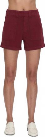 Pistola Denim Marissa Utility Short In Sangria