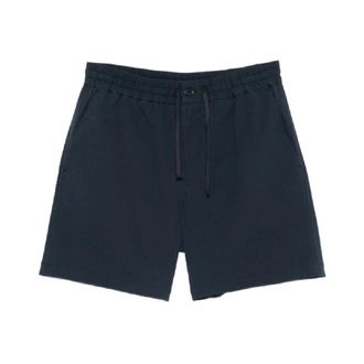 Maison Kitsun&eacute; Casual Shorts, male, Blue, Size: XL Elasticated Shorts