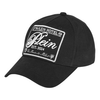 Philipp Plein Baseball Cap Label - unisex - Petten - Zwart - ONE Size - Katoen - Accessoires