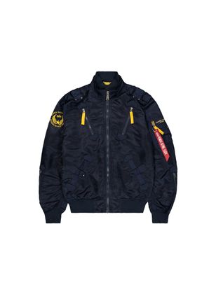 Alpha Industries Bomberjacke ALPHA INDUSTRIES Falcon II Light, Herren, Gr. S, blau (rep.blau), Obermaterial: 100% Nylon, Futter: 100% Nylon, Jacken Bomberjacke