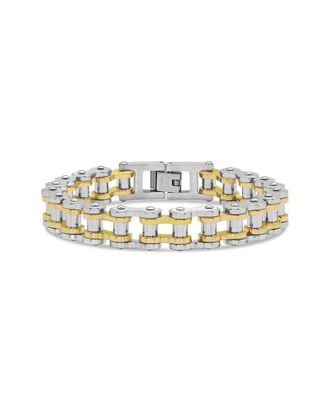 Sterling Forever 14K Plated Bolt Chain Watch Band