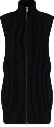Maison Margiela Gilet Zip In Lana