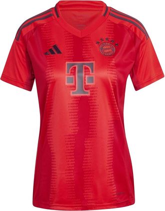 adidas Womens Bayern Munich Home Shirt 2024 2025 in Red - Size 12 UK