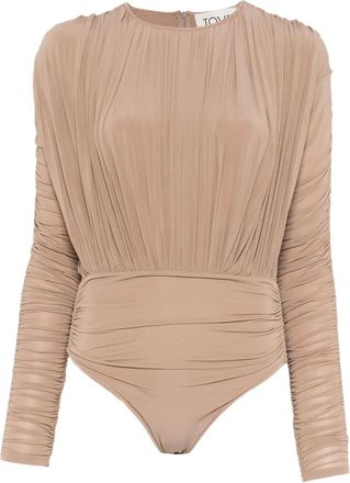 Tove Body Zyana drappeggiato - Toni neutri