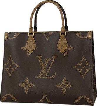 Louis Vuitton Brown Monogram Reverse Shoulder Bag Tote Bag (Pre-Owned)
