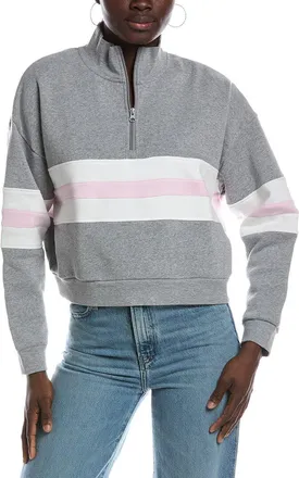 Vintage Havana Vintage Fleece Colorblock Quarter Zip Pullover