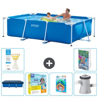 Intex Piscina Con Estructura Rectangular - 260x160x65 Cm - 7-piezas S57