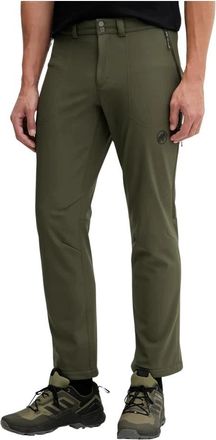 Mammut Runbold Winter Pants - Heren - Outdoor broeken - Groen - S - Polyester - Fitness