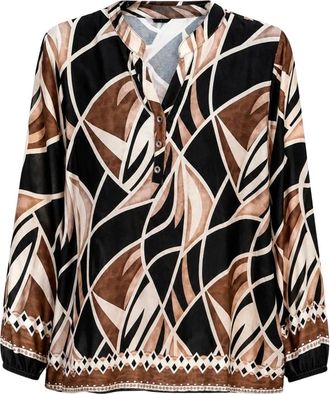 2-Biz Blouse - Dames - Blouses - Veelkleurig - M - Overhemden