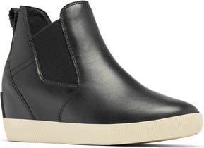 Sorel Out n About Wedge Chelsea Boot in Black/Bleached Ceramic at Nordstrom Rack, Size 7.5