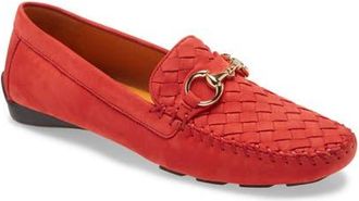Robert Zur Perlata Driving Shoe in Racing Red Suede at Nordstrom, Size 10.5