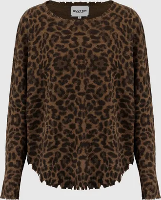 Kujten Pull Melah Leopard Marron Leopri, Capsule L&eacute;opard