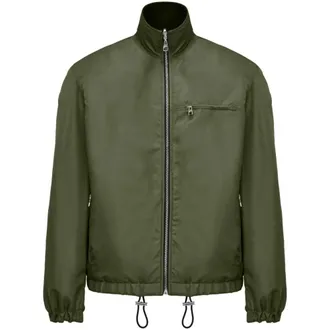 Alexander McQueen Alexander McQueen, Light Jackets, male, Green, Size: 2XL Stylish Jackets