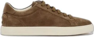 Tod's Su&egrave;de sneakers met veters - Heren - Schoenen - Bruin - Maat: 41 EU Su&egrave;de