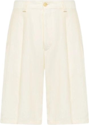 Laneus Casual Shorts - Heren - Korte Broeken - Beige - S - Katoen - Korte Broeken