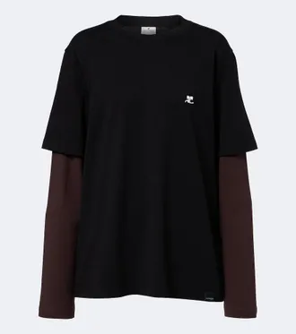Courr&egrave;ges Courr&egrave;ges AC Double Sleeve cotton T-shirt
